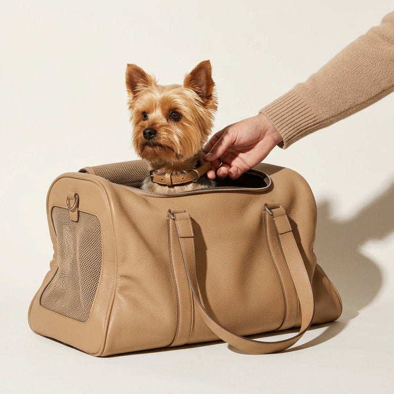 The Voyager Leather Dog Carrier